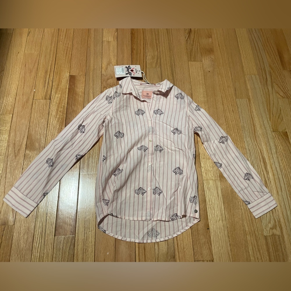 NWT Scotch & Soda Striped Button Down Top